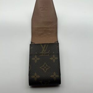 Louis Vuitton Black and Gold Monogram Cigarettes Holder